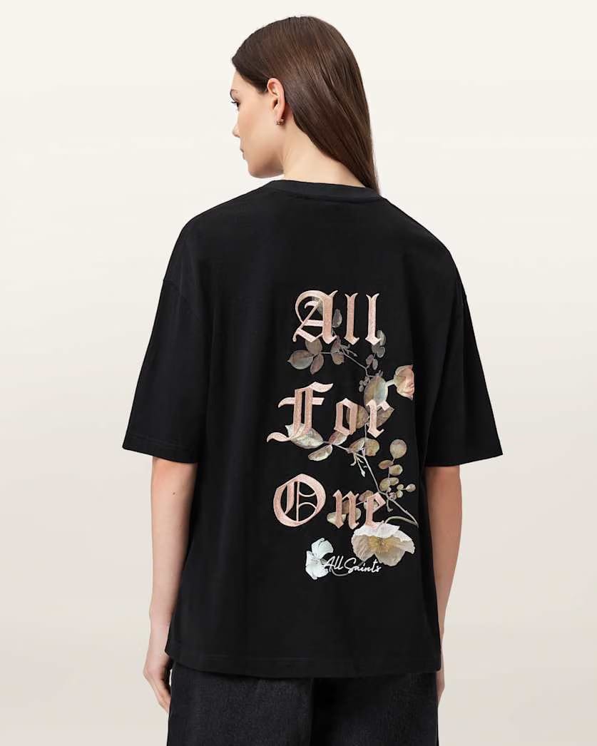 AllSaints Oneness Etta Oversized T-Shirt Women's White Women's