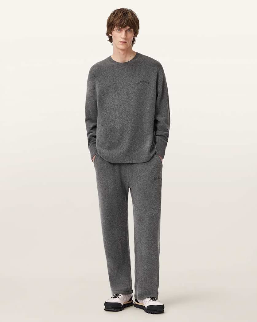 AllSaints Odessa Embroidered Sweatpants Black