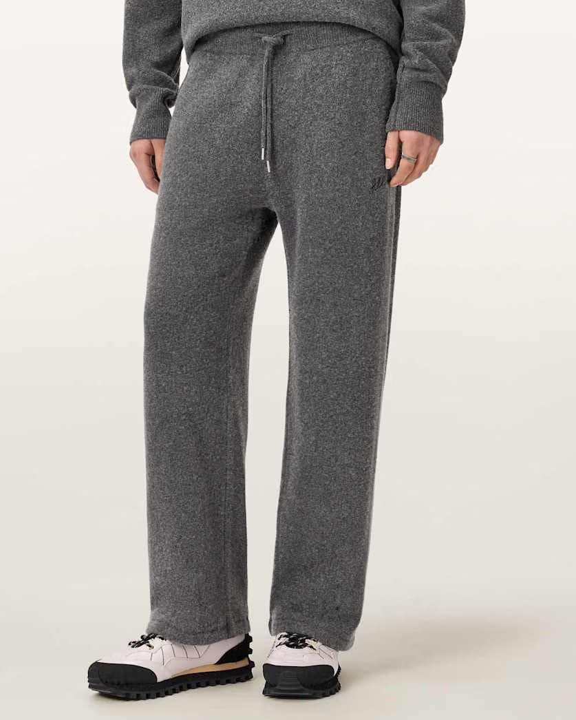 AllSaints Odessa Embroidered Sweatpants Black