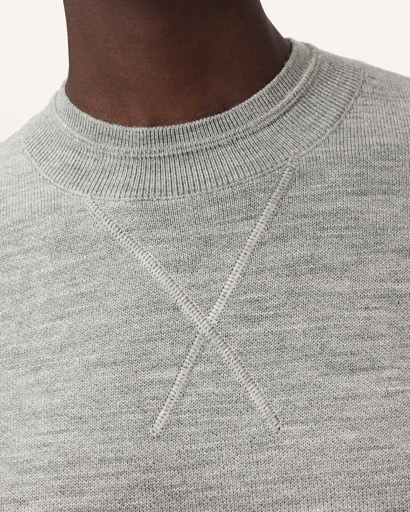 AllSaints Nika Relaxed Wool T Shirt Women's Grey Marl Women's