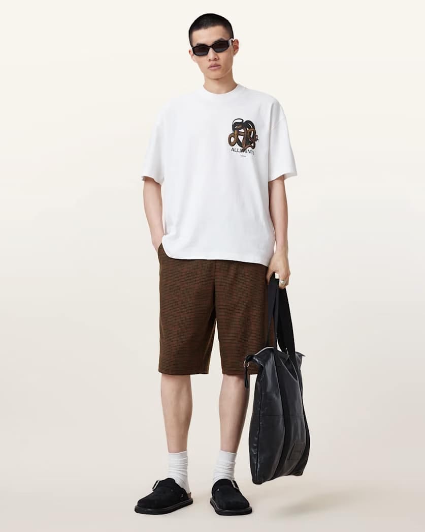AllSaints Newell Shorts Coin Brown