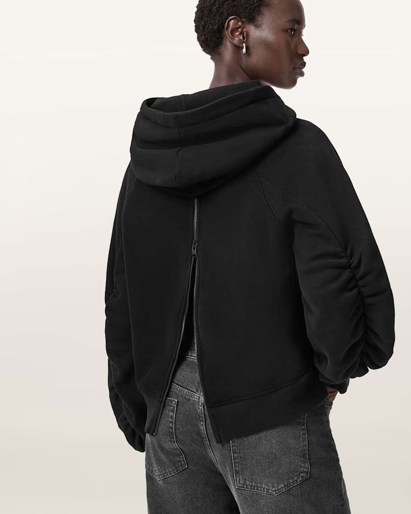 AllSaints Mysterie Graphic Dana Hoodie Women's Black Women's