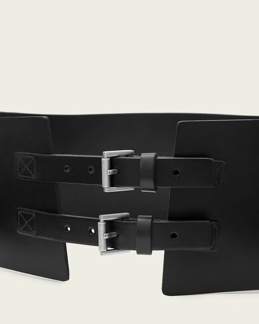 AllSaints Mya Leather Hip Belt Women's Black Women's