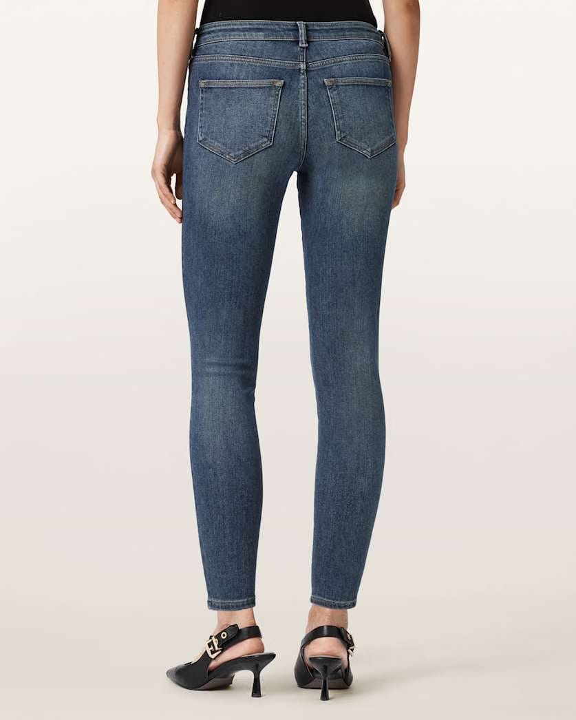 AllSaints Miller Size Me Stretch Skinny Jeans Women's Washed Indigo Women's