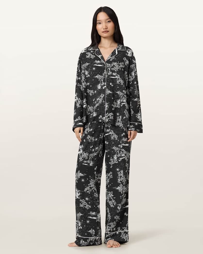 AllSaints Maude Pyjama Set Women's Maria Black Women's
