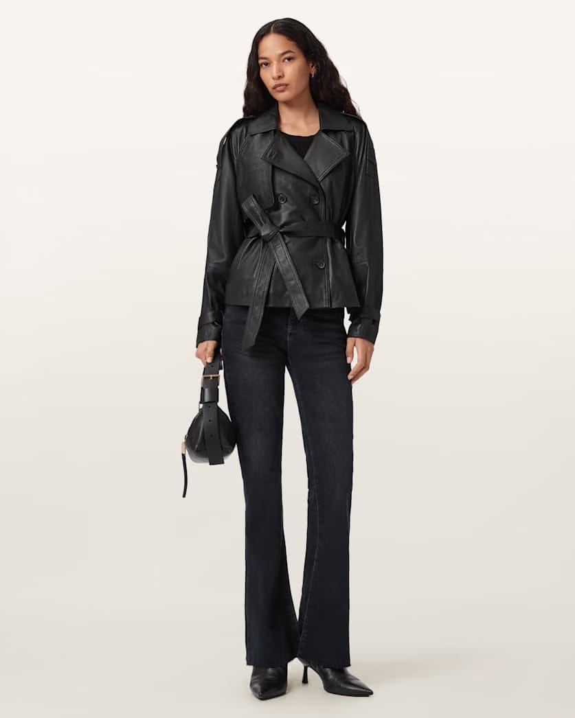 AllSaints Maisie Flared Jeans Women's Blue Black Women's