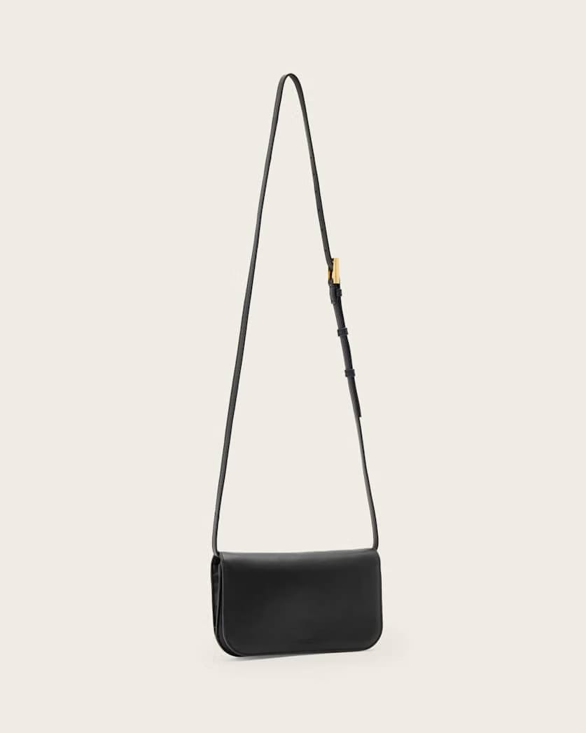 AllSaints Maeve Leather Cardholder Crossbody Women's Black Women's