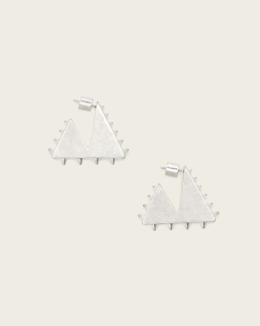 AllSaints Mae Spike Small Earrings Women's Warm Silver Women's