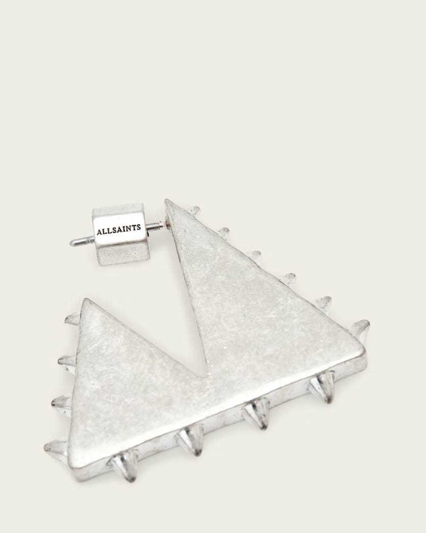 AllSaints Mae Spike Small Earrings Women's Warm Silver Women's