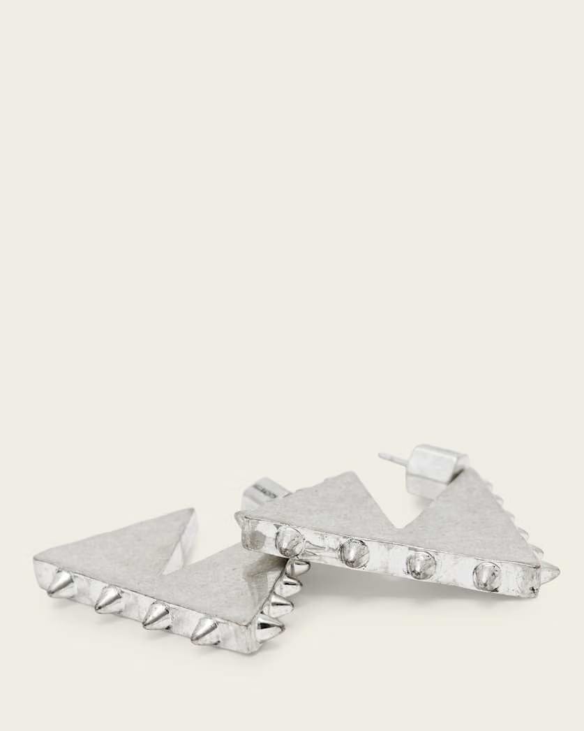 AllSaints Mae Spike Small Earrings Women's Warm Silver Women's