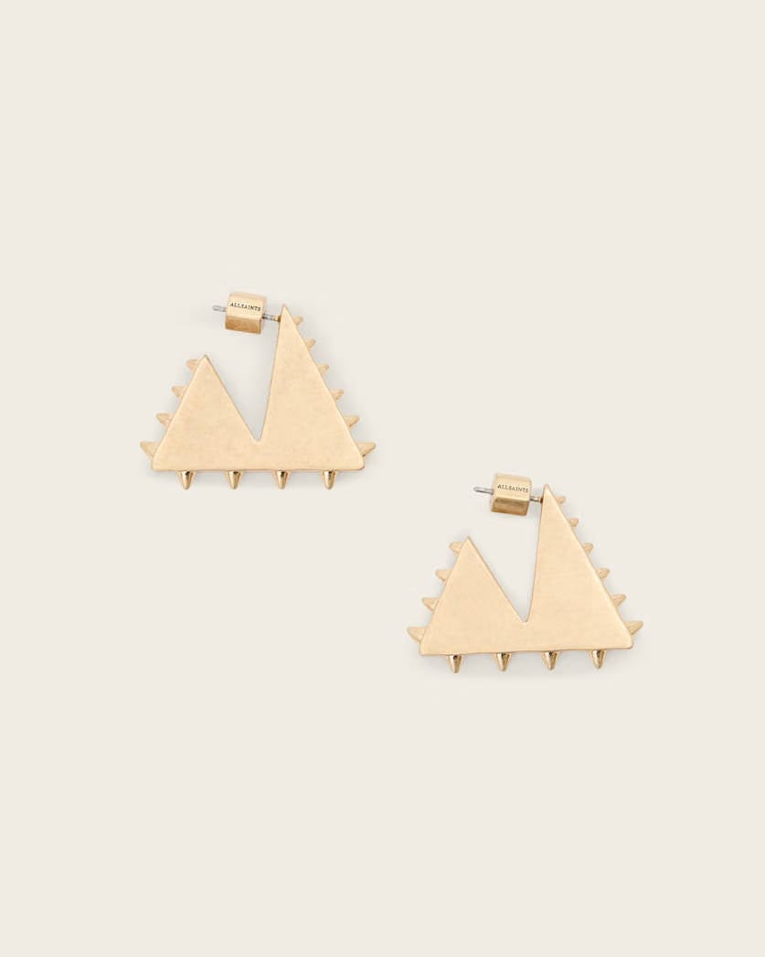 AllSaints Mae Spike Small Earrings Women's Warm Brass Women's