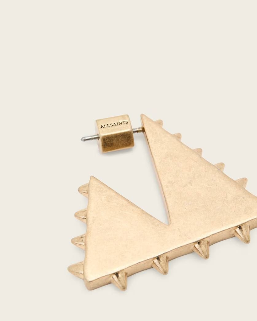 AllSaints Mae Spike Small Earrings Women's Warm Brass Women's