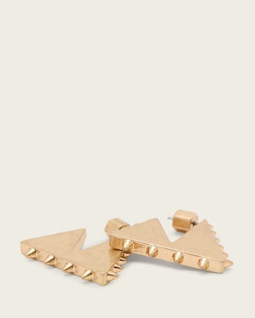 AllSaints Mae Spike Small Earrings Women's Warm Brass Women's