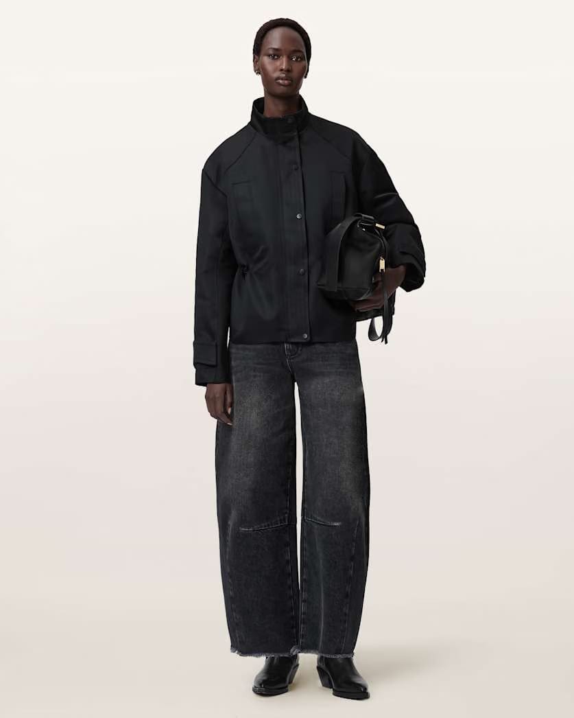AllSaints Luellah Oversized Jacket Women's Black Women's