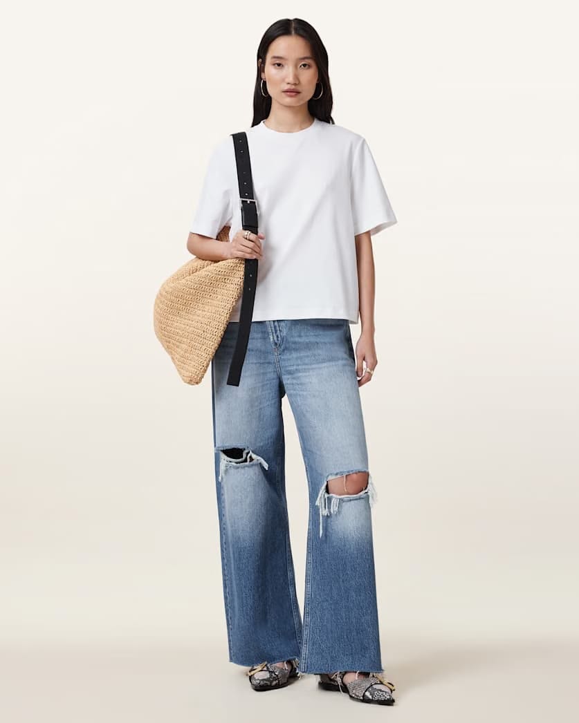 AllSaints Lisa Haven T Shirt Women's Optic White Women's