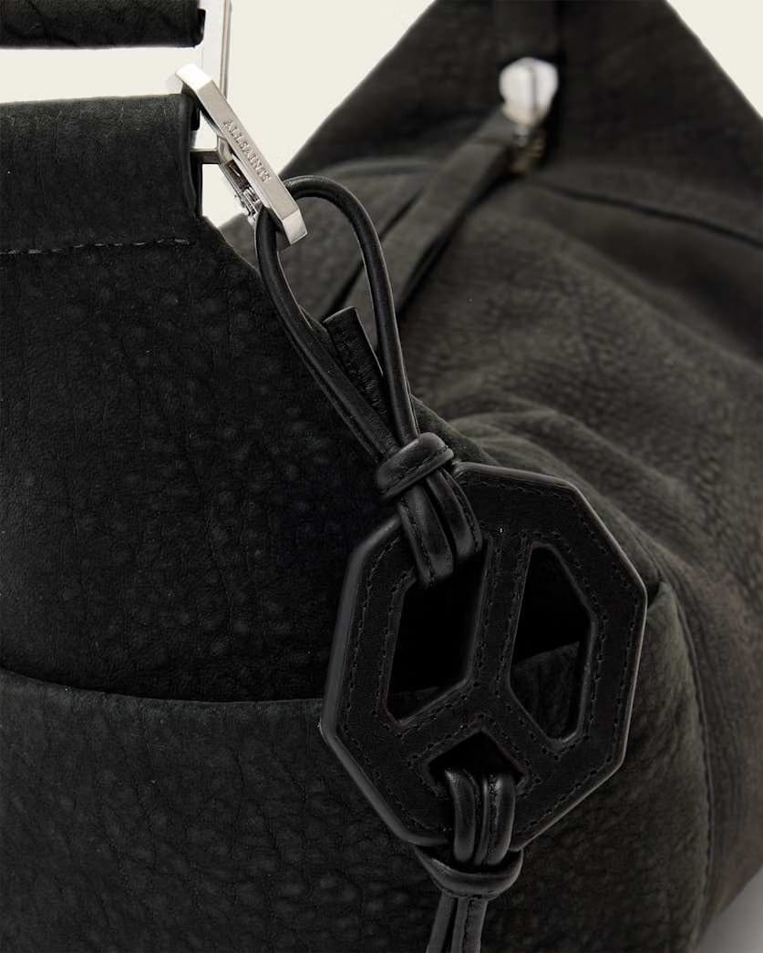 AllSaints Leather Peace Keyring Women's Black Women's