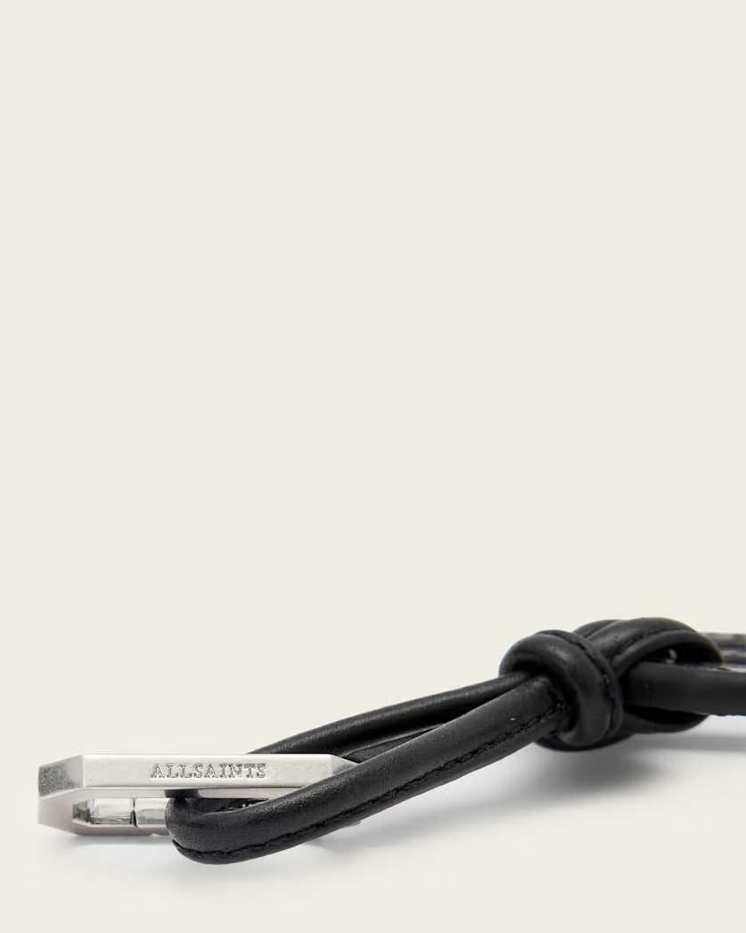 AllSaints Leather Peace Keyring Women's Black Women's