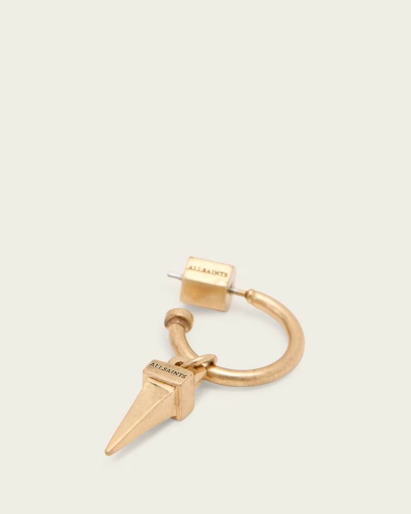 AllSaints Laio Spike Metal Earrings Women's Warm Brass Women's