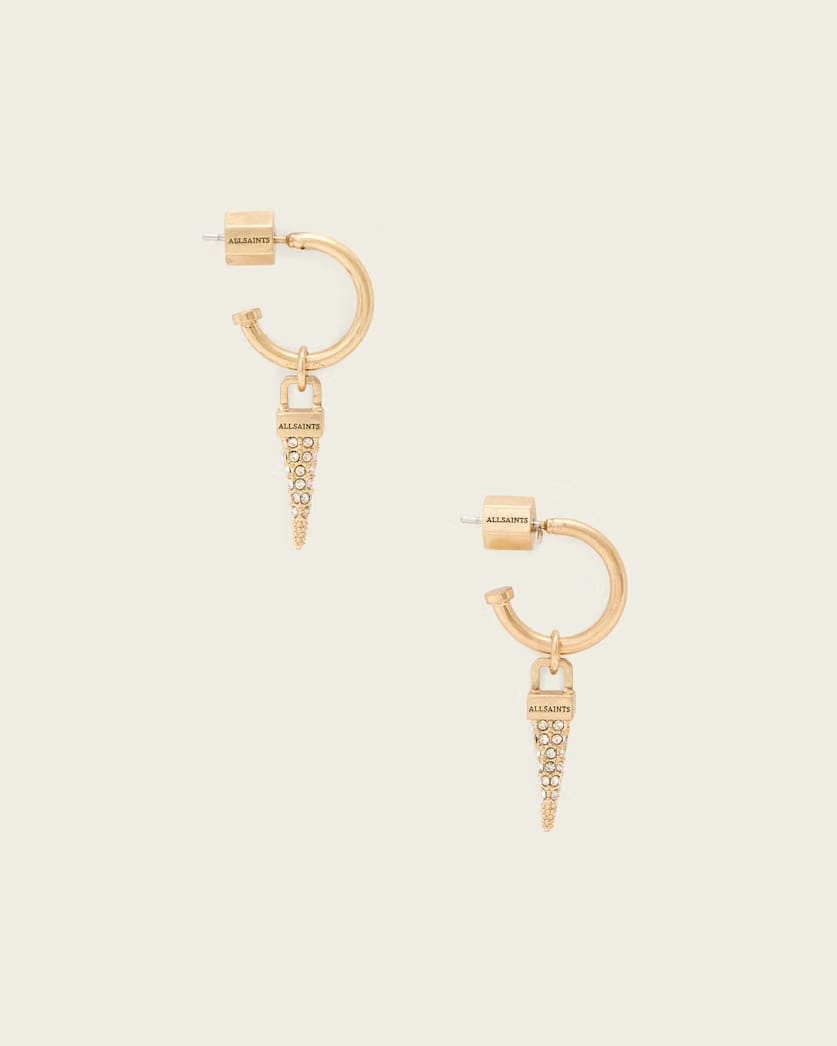 AllSaints Laio Spike Earrings Women's Warm Brass Women's