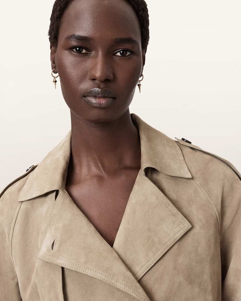 AllSaints Laio Spike Earrings Women's Warm Brass Women's