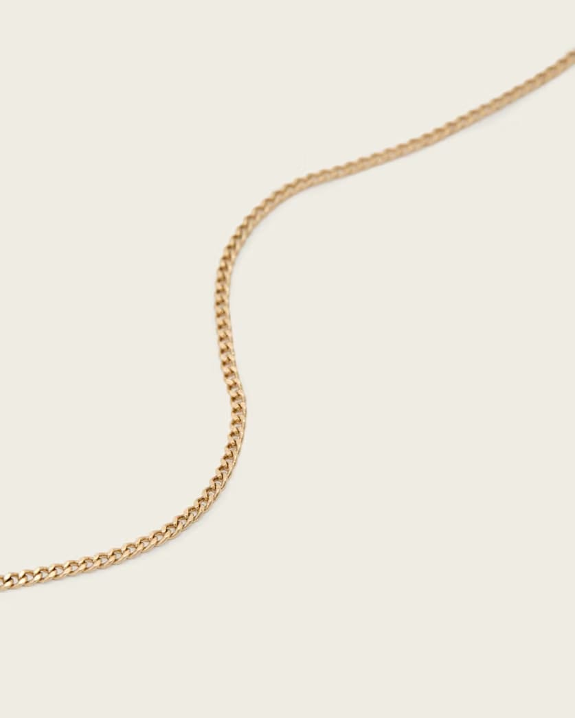 AllSaints Laio Spiked Necklace Women's Warm Brass Women's