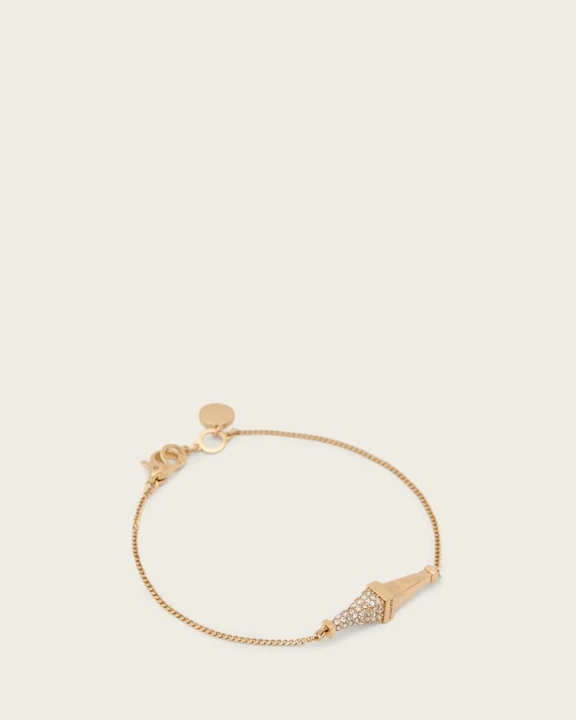 AllSaints Laio Pave Bracelet Women's Warm Brass Women's