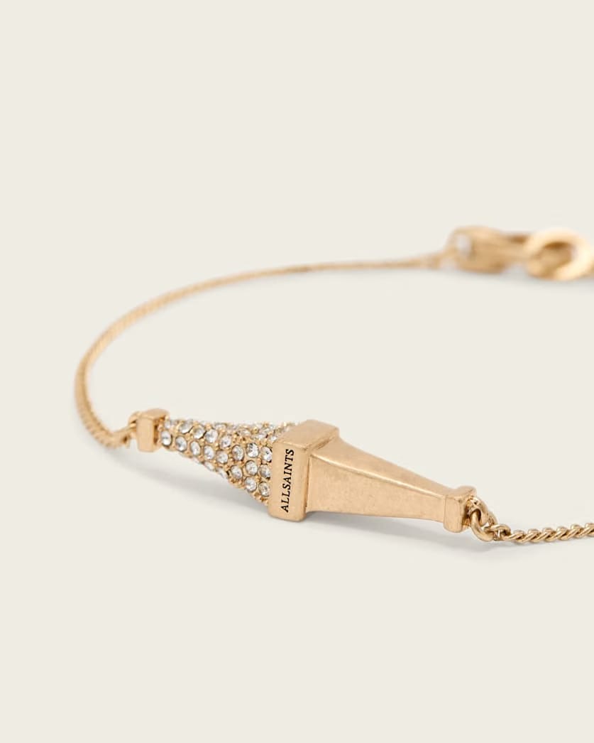 AllSaints Laio Pave Bracelet Women's Warm Brass Women's