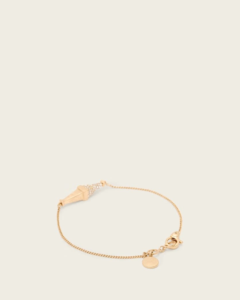 AllSaints Laio Pave Bracelet Women's Warm Brass Women's