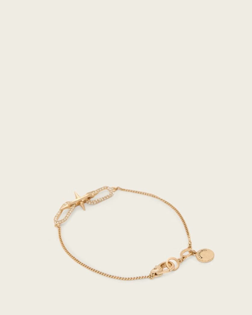 AllSaints Laio Link Bracelet Women's Warm Brass Women's