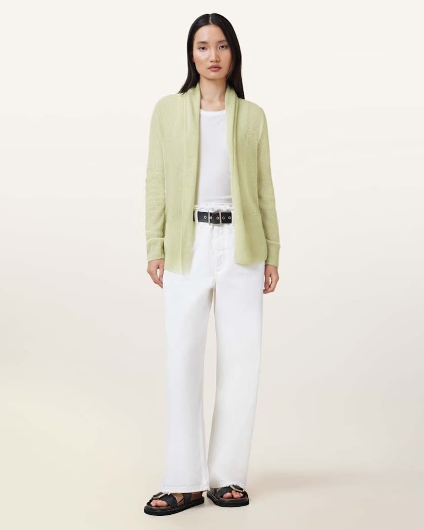 AllSaints Laina Knitted Cardigan Women's Chalk White Women's