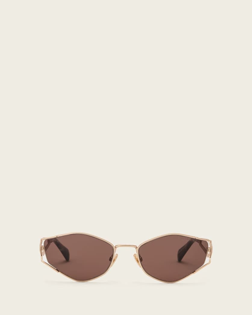 AllSaints Jaye Round Sunglasses Women's Gold Women's