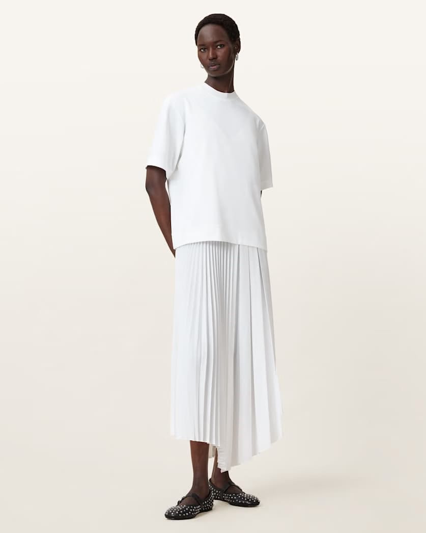 AllSaints Jax 2 In 1 Maxi Dress Women's Chalk White Women's