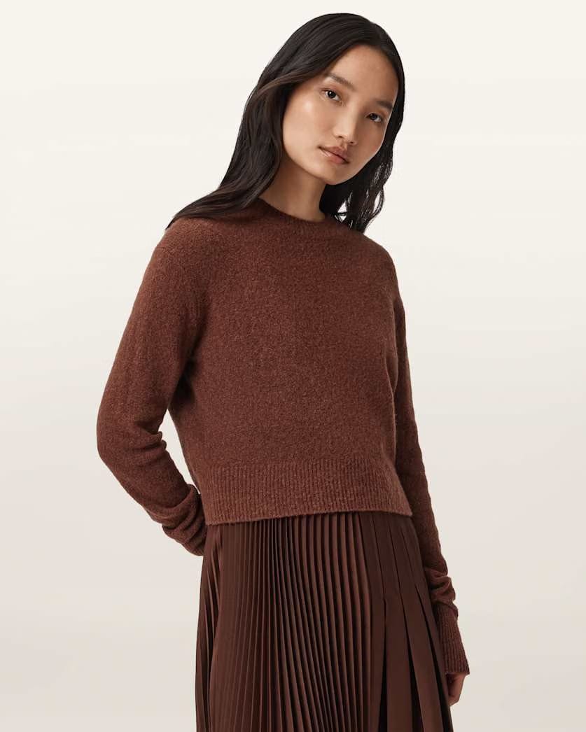 AllSaints Jax 2 In 1 Maxi Dress Women's Chestnut Brown Women's