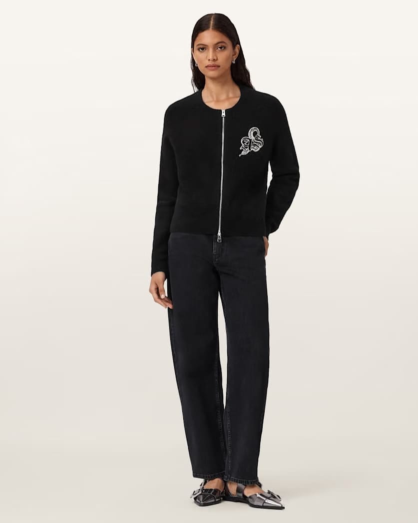 AllSaints Jaqueline Allsaints Bomber Women's Black Women's