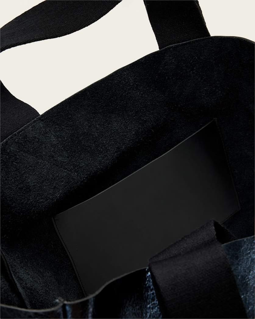 AllSaints Izzy Leather Tote Bag Women's Ink Blue Women's