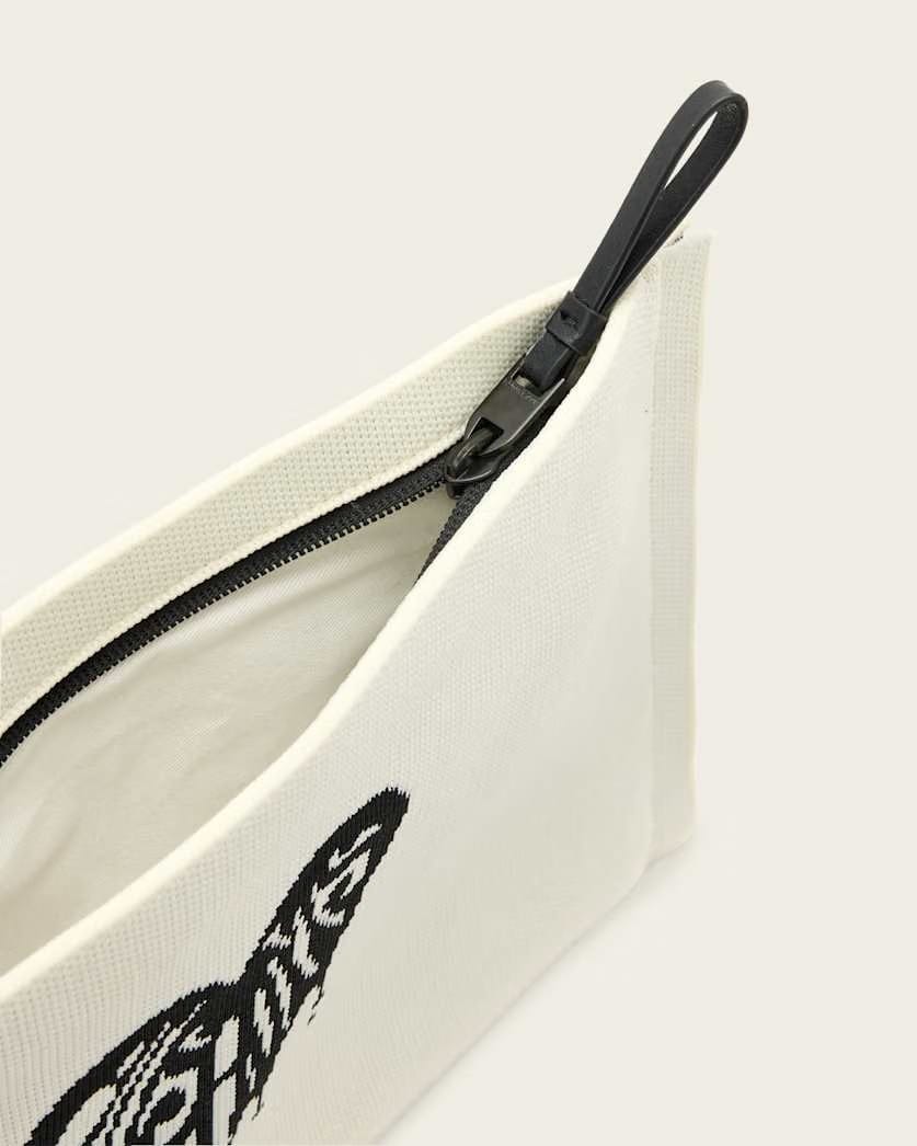 AllSaints Izzy Heart Clutch Women's White Women's