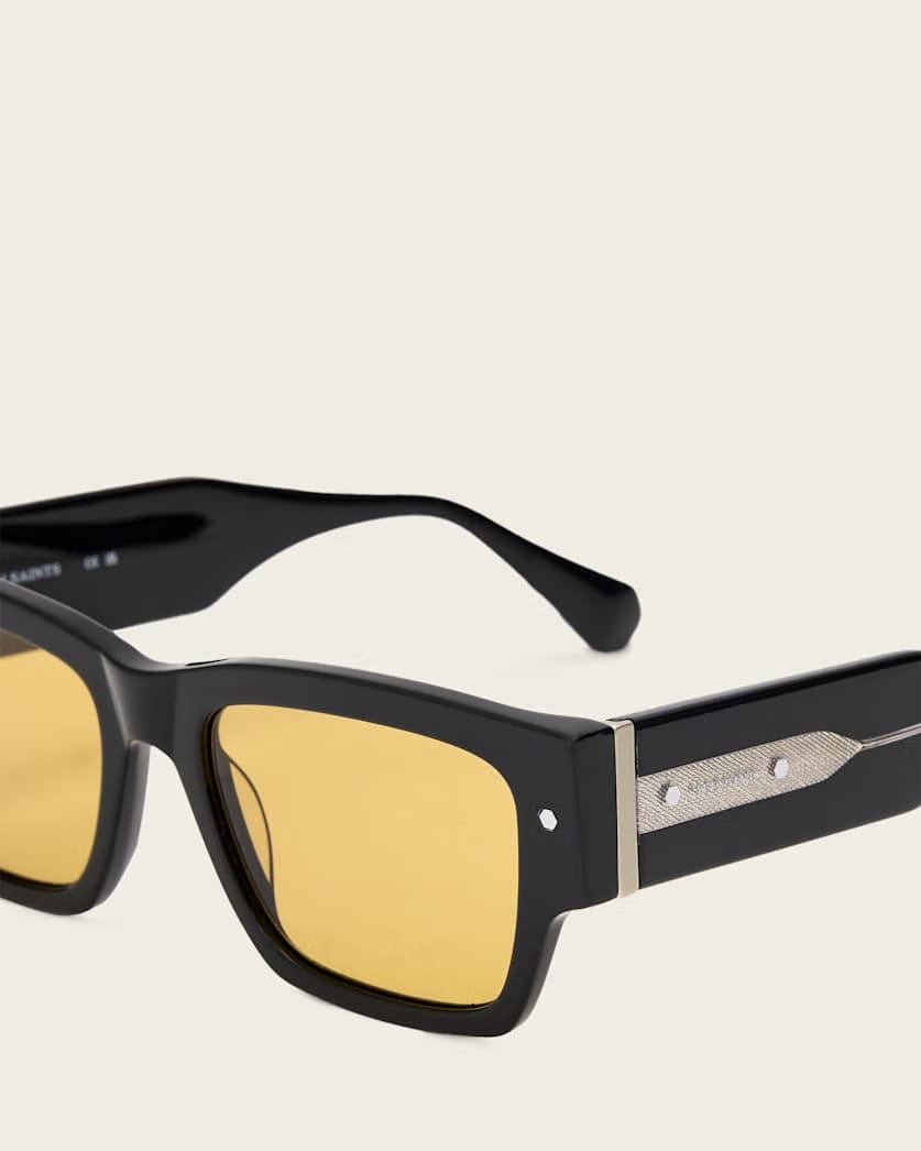 AllSaints Iggy Square Framed Sunglasses Women's Gloss Black Women's