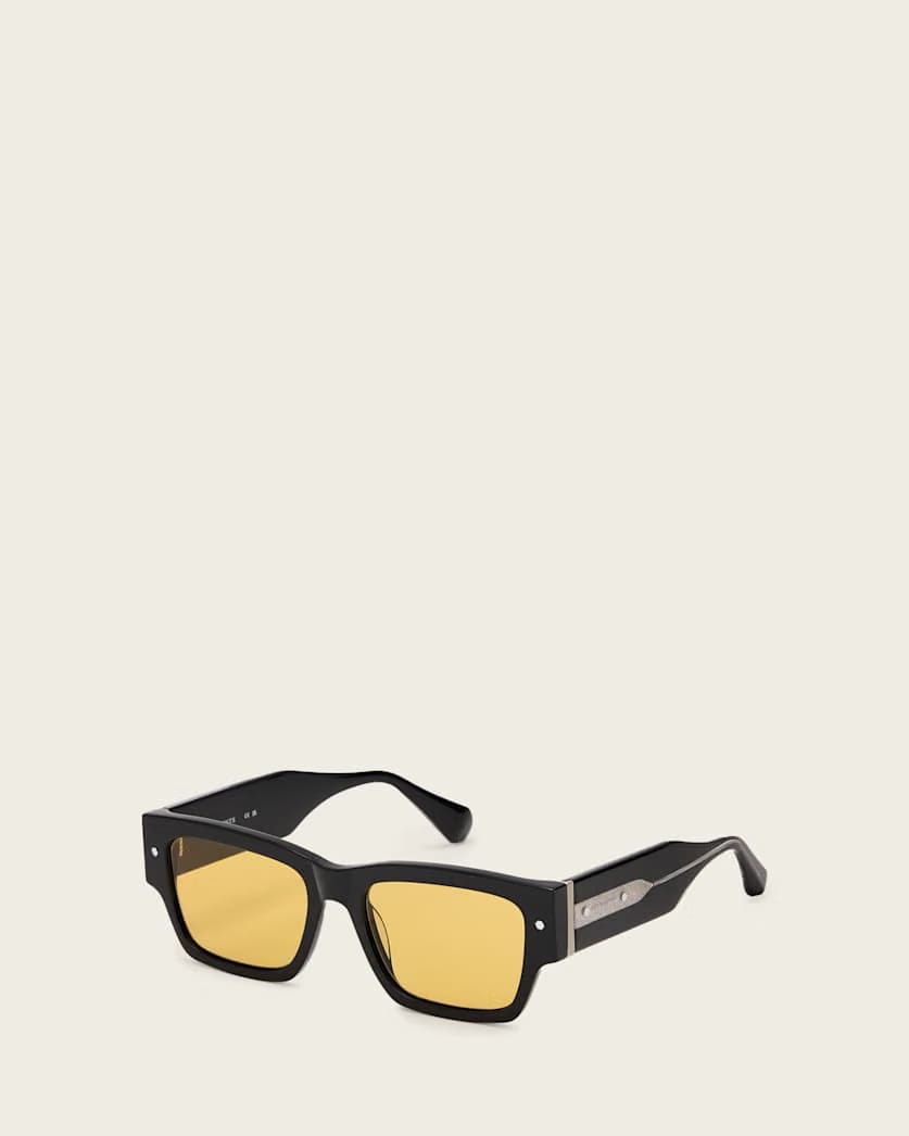 AllSaints Iggy Square Framed Sunglasses Women's Gloss Black Women's