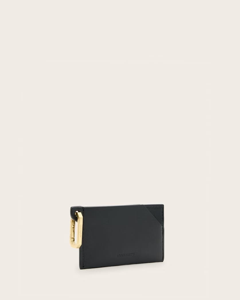 AllSaints Hex Leather Cardholder Women's Black Women's