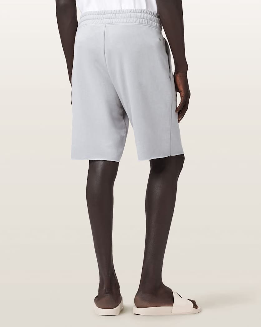 AllSaints Helix Cotton Blend Sweat Shorts Soft Ash Grey