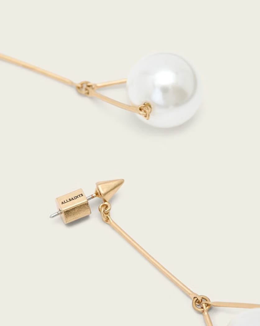 AllSaints Hazel Drop Earrings Women's Warm Brass Women's