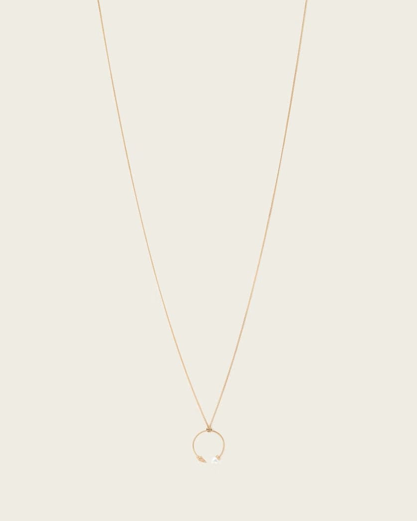 AllSaints Hazel Chain Necklace Women's Warm Brass Women's
