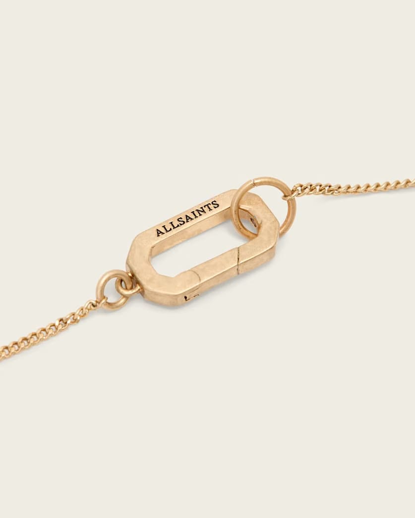 AllSaints Hazel Chain Necklace Women's Warm Brass Women's