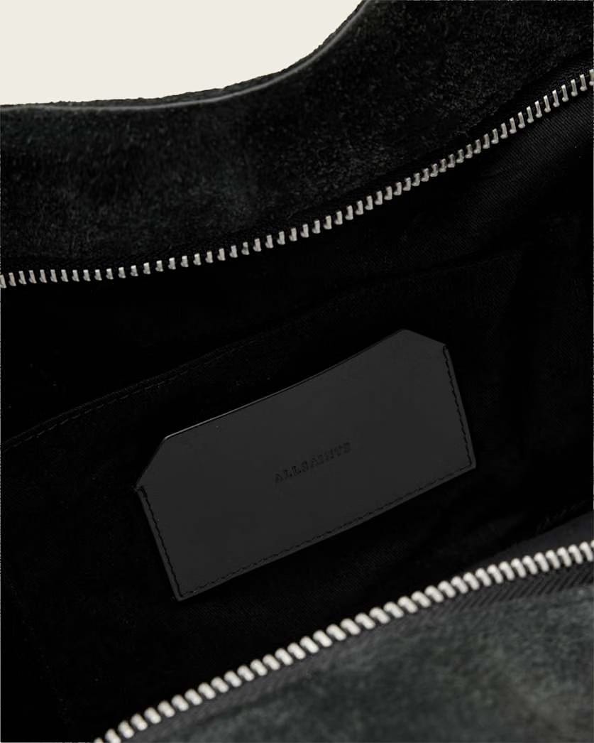 AllSaints Haven Suede Tote Bag Black