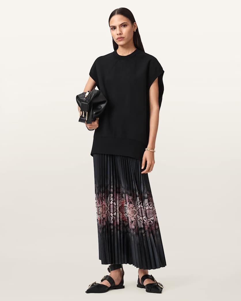 AllSaints Harley 2 In 1 Ophis Dress Women's Black Women's