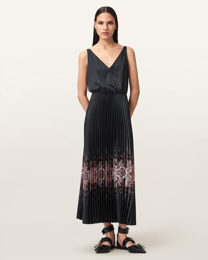 AllSaints Harley 2 In 1 Ophis Dress Women's Black Women's