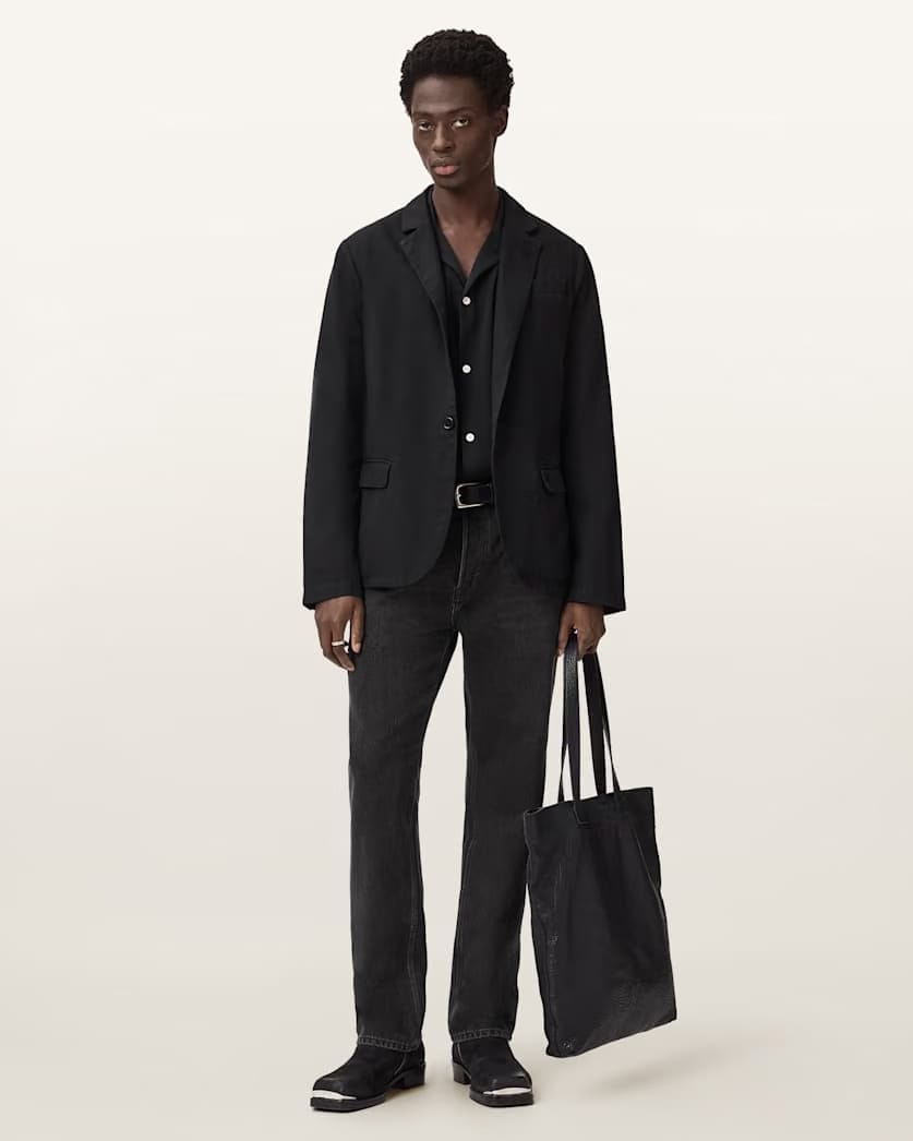 AllSaints Hanbury Slim Fit Blazer Black