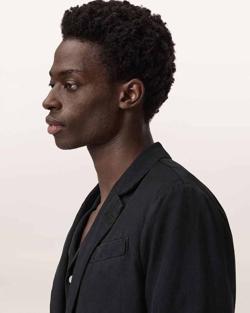 AllSaints Hanbury Slim Fit Blazer Black