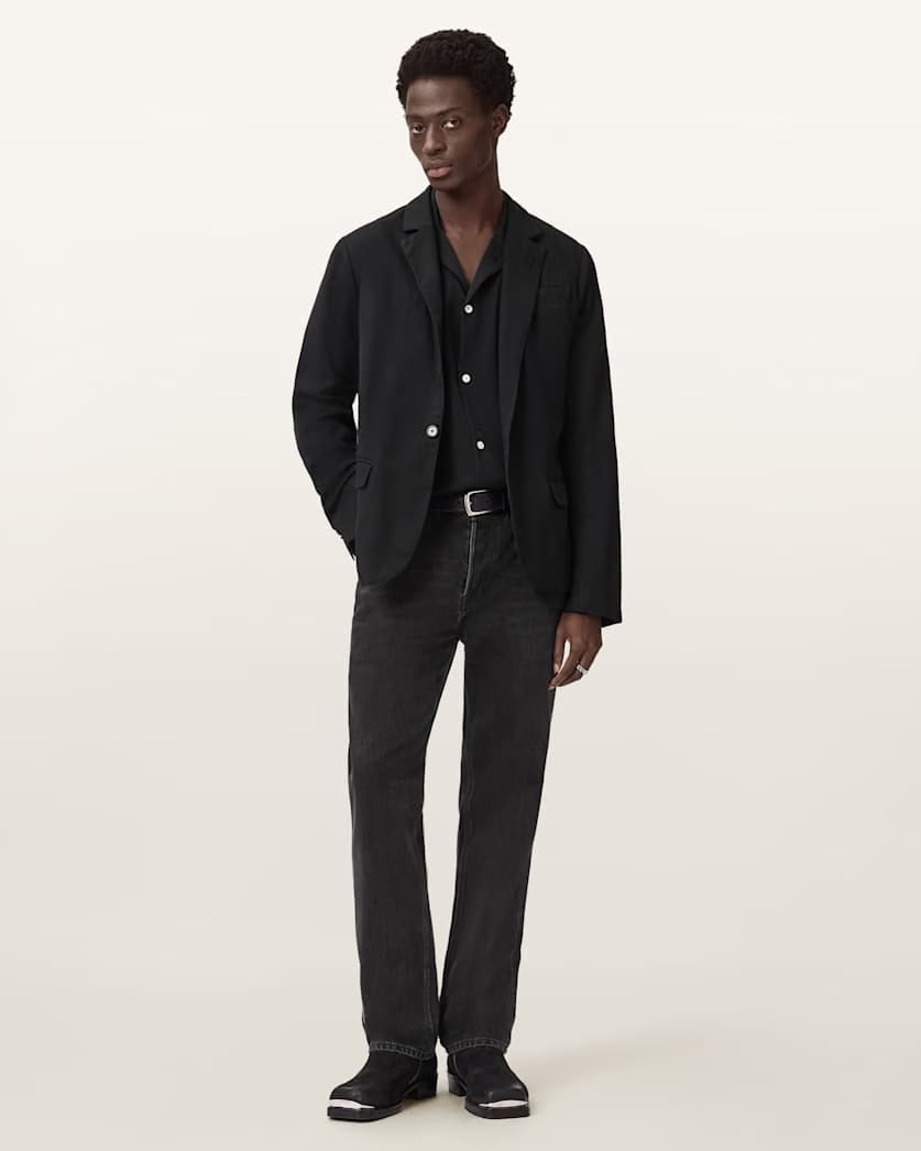 AllSaints Hanbury Slim Fit Blazer Black