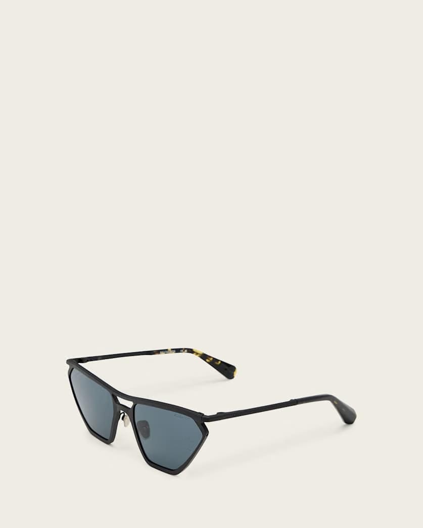 AllSaints Hali Cat Eye Sunglasses Women's Matte Black Women's